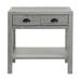 Alaterre Arden 28" W Bohemian Style Rectangular Nightstand w/ 2 Drawers 1 Open Shelf w/ Hidden Fasteners in Gray | 27 H x 28 W x 19 D in | Wayfair