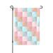 ZNDUO Triangle Geometry Pattern Garden Flag 28 x40 Double Sided Polyester Flag for Garden Farmhouse Patio Home Decor