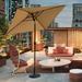 Davee Furniture 6.5 Ft Tan Patio Umbrella with Base Included