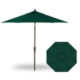 UM8100-4846-SWV-Treasure Garden-9 Foot Round Aluminum Auto Tilt Market Umbrella-O bravia Grade C Fabric Type-Forest Green Fabric Color-Bronze Pole