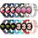 12 Pack Compatible with Samsung Active 2 Watch Bands 40mm 44mm/Active1/ Galaxy Watch 5 / Watch 5 Pro / Watch 4 / Watch 3 41MM/ 42mm 20mm Silicone Wristband for Women Men Small