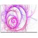 Design Art Pink Exotic Flower Pattern - 3 Piece Graphic Art on Wrapped Canvas Set