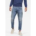 Regular-fit-Jeans G-STAR RAW "3301 Straight Tapered" Gr. 29, Länge 32, blau (blue, aged) Herren Jeans Regular Fit