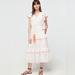 J. Crew Dresses | J Crew Embroidered Tiered Cotton Viole Dress Size 6 | Color: White | Size: 6