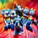 Disney Toys | Disney Rainbow Collection Just Play 6-Pc Stuffed Mickey & Minnie & Friends - Nwt | Color: Blue | Size: Osbb