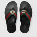 Gucci Shoes | Gucci Men Web Sandal | Color: Black/Red | Size: 8