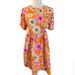 Zara Dresses | 20% Off Only Today Zara Multi-Colored Floral Print Fit & Flare Dress | Color: Orange | Size: L