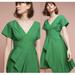 Anthropologie Dresses | Anthropologie Maeve Green Seamed Poplin Origami Pleated Dress | Color: Green | Size: 2