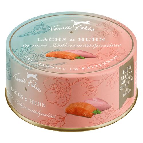 24x 80g Terra Felis Lachs Katzenfutter nass