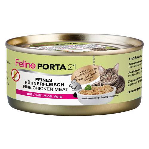 24x156g Hühnerfleisch Porta 21 Katzenfutter nass