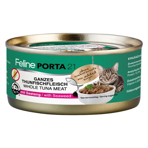 24x156g Thunfisch mit Seetang Porta 21 Katzenfutter nass