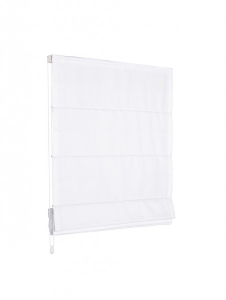 Raffrollo Faltrollo 80x240 cm Weiss Jalousie Premium Image