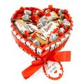 Onza Kinder Chocolate easter gifts - Chocolate easter hamper with a set of Kinder Bueno, Kinder Chocolate bars, Happy Hippo, Kinder bonbons, kinder cards. Luxury Heart shaped Chocolates for Birthday