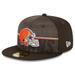 Men's New Era Brown Cleveland Browns 2023 NFL Training Camp 59FIFTY Fitted Hat