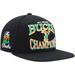 Men's Mitchell & Ness Black Milwaukee Bucks Hardwood Classics SOUL Champions Era Diamond Snapback Hat