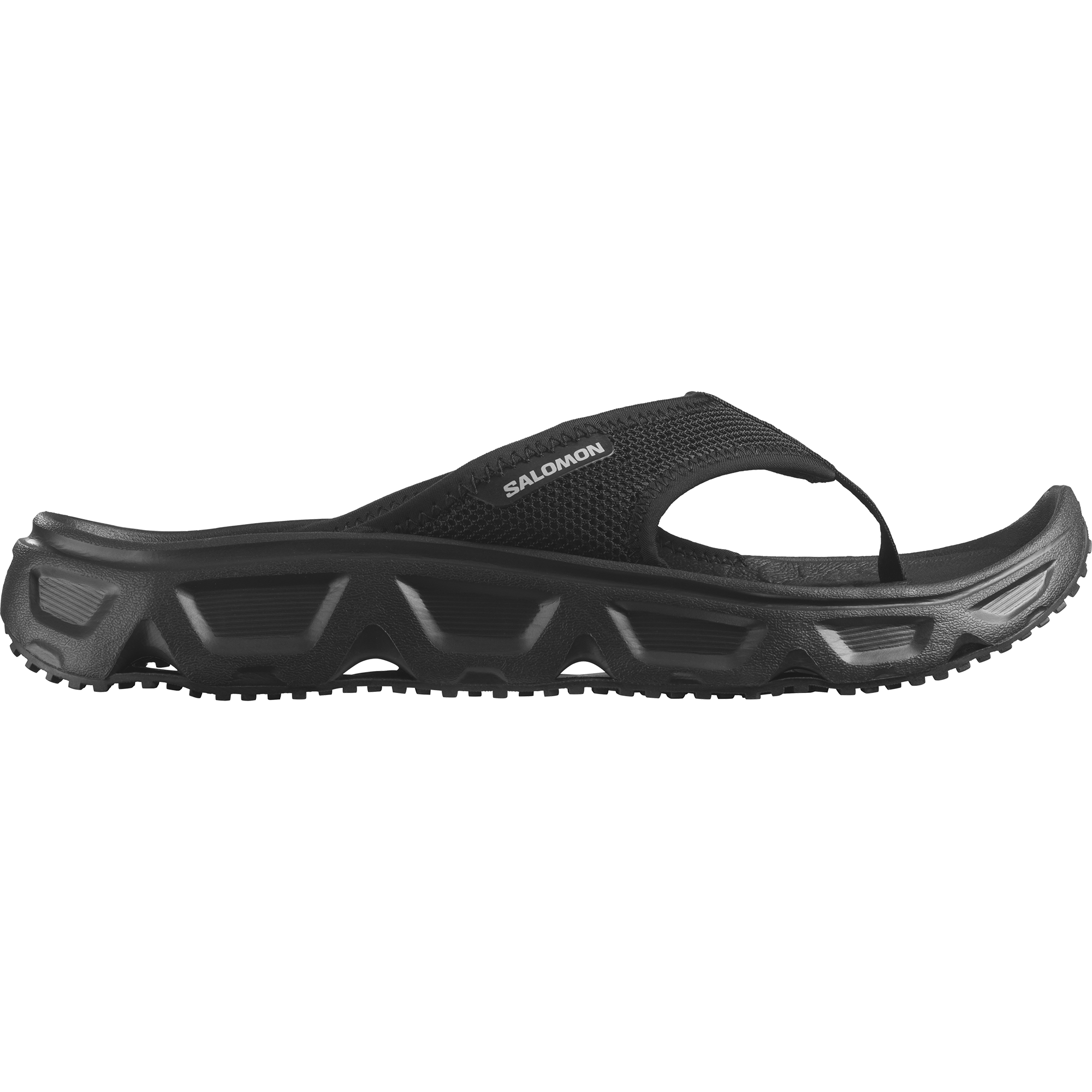 Zehentrenner SALOMON "REELAX BREAK 6.0", Gr. 40, schwarz, Textil, unifarben, Schuhe Badeschuh Zehentrenner, Erholungsschuhe