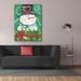 The Holiday Aisle® Epic Graffiti 'Snowman Gift' By Lisa Kennedy, Gicl Snowman Gift by - Print Metal in Brown | 54 H x 40 W x 1.5 D in | Wayfair