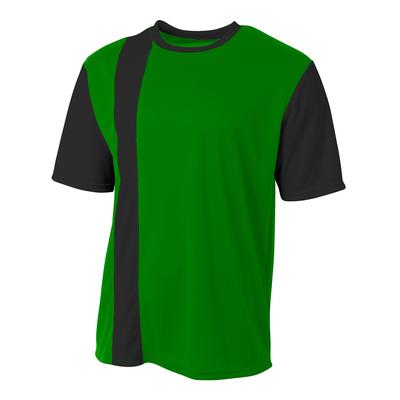 A4 N3016 Athletic Men's Legend Soccer Jersey T-Shirt in Kelly/Black size Small | Polyester A4N3016