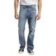 Silver Jeans Co. Herren Craig Easy Fit Bootcut Jeans, Light Marble Indigo, 40W / 34L