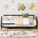 Industrial Twin Size Metal Daybed with Adjustable Pop Up Trundle,Black