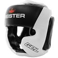 Meister Gel Full-Face Training Head Guard for MMA, Boxing & Muay Thai - White/Black - Large/X-Large