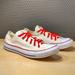 Converse Shoes | Converse All Star Chuck Taylor Low Sneakers | Color: Red/White | Size: 7.5