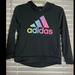 Adidas Jackets & Coats | Adidas Girls Sz Large (14) Pullover Hoodie Black Nwot | Color: Black/Pink | Size: Lg