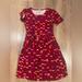 Lularoe Dresses | Lularoe Amelia Dress, Arrow Pattern Size 2x | Color: Red | Size: 2x