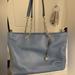 Michael Kors Bags | New Without Tag Blue Michael Kors Large Pebbled Leather Tote/Numerous Pockets | Color: Blue | Size: Os