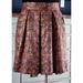 Anthropologie Skirts | Anthropologie Rosia Floral Mini Skirt New Xs | Color: Red | Size: Xs