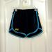 Under Armour Shorts | Euc Women’s Black Blue Under Armor Exercise, Running Shorts, Extra Small Xs | Color: Black/Blue | Size: Xs