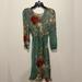 Zara Dresses | Floral Green Zara Dress, See-Through, Size Small | Color: Green | Size: 2/4/6