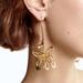 Anthropologie Jewelry | Anthropologie Golden Flower Earrings | Color: Gold | Size: Os