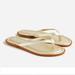 J. Crew Shoes | J Crew | Sorrento Thong Sandals In Metallic Leather | Color: Gold | Size: 7