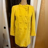 J. Crew Jackets & Coats | J. Crew Spring 08 Yellow Linen Retro Graphic Lined Coat. 6 | Color: Yellow | Size: 6