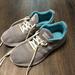 Adidas Shoes | Adidas Women's Sneakers Shoes Sz 8 Gray & Teal Comfort Walking Running Jog Shoe | Color: Gray | Size: 8
