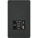 KnightsBridge Shaver socket with dual USB A+C (5V DC 2.4A shared) - Anthracite