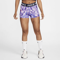 Nike Women's Mid-Rise All-over Print Shorts - Blue