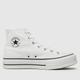 Converse all star lift hi trainers in white