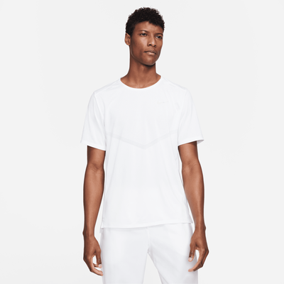 Nike Rise 365 Men's Dri-FIT Short-Sleeve Running Top - White - Polyester