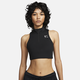 Nike Air Swoosh 1/2-Zip Women's Medium-Support 1-Piece Pad Sports Bra - Black