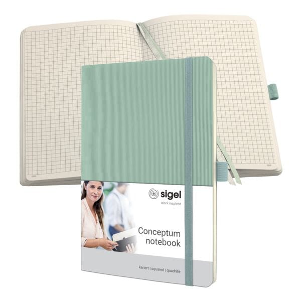 Sigel Notizbuch »Conceptum« A5 kariert - 194 Seiten grün Image