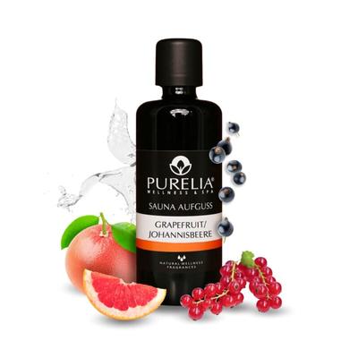 Saunaaufguss Konzentrat Grapefruit-Johannisbeere 100 ml natürlicher Sauna-aufguss - reine ät
