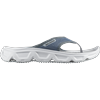 Badesandale SALOMON "REELAX BREAK 6.0", Gr. 46,5, blau (rauchblau, weiß), Synthetik, Textil, sportlich, Schuhe Zehentrenner, Erholungsschuhe