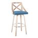 The Gray Barn Charlotte 30" Fixed-Height Bar Stool with Bent Wood Legs (Set of 2)