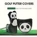 Golf Club Cover - Panda Pattern Scratch-resistant Thick Plush Exquisite Sewing Golf Putter Headcover Protector (Waterproof Golf Supplies)