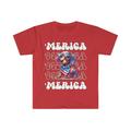 Dachshund Merica Patriotic T-Shirt Cute Doxie 4th of July Weiner Dog Shirt