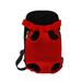 1PC Pet Chest Backpack Outdoor Pet Four-leg Storage Bag Portable Pet Backpack Creative Pet Storage Bag Breathable Pet Travel Backpacks for Dogs Cats Kitten Puppy(Red Size L)