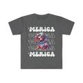 Dachshund Merica Patriotic T-Shirt Cute Doxie 4th of July Weiner Dog Shirt