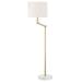 Hudson Valley Essex Floor Lamp by Mark D. Sikes Metal in Yellow | 53 H x 16 W x 19.25 D in | Wayfair MDSL151-AGB